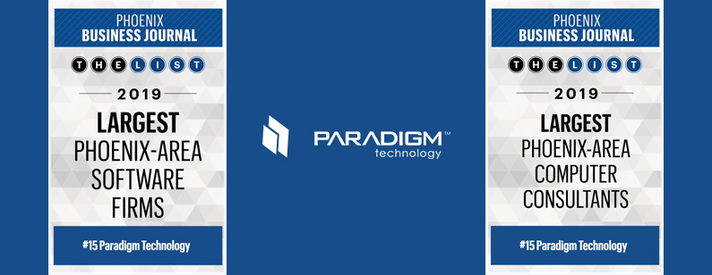 Paradigm Makes the Phoenix Business Journal Lists